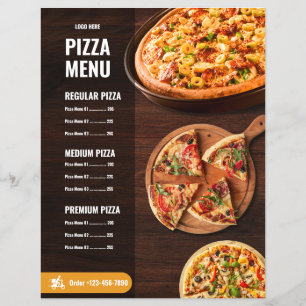 Pizza Menü Pizzeria Restaurant Menü