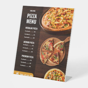 Pizza Menü Pizzeria Restaurant Menü Sockelschild