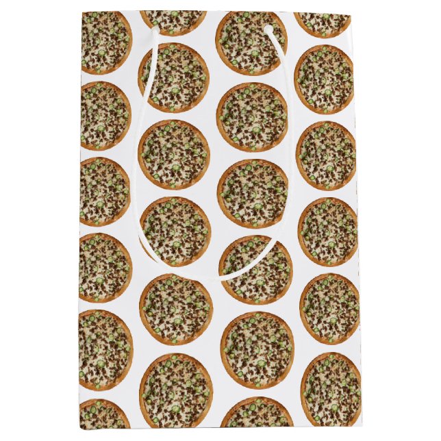 Pizza Mittlere Geschenktüte (Vorderseite)