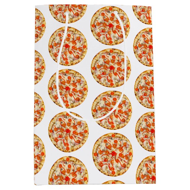 Pizza Mittlere Geschenktüte (Vorderseite)