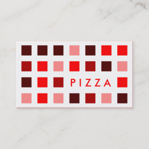PIZZA (Mod-Quadrate) Visitenkarte
