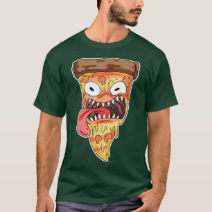 Pizza-Monster und Pizza-Freak T-Shirt