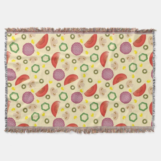 Pizza-Muster 2 Decke (Vorderseite)