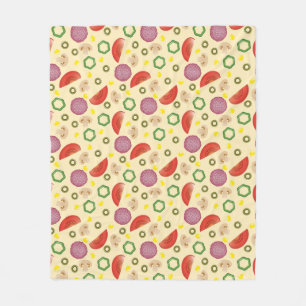 Pizza-Muster 2 Fleecedecke