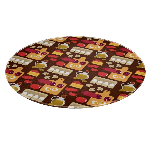 Pizza-Muster 2 Schneidebrett (Ecke)