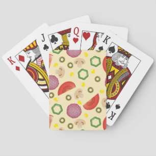Pizza Muster 2 Spielkarten