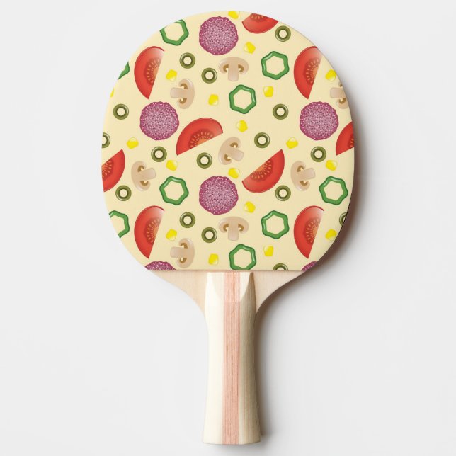 Pizza Muster 2 Tischtennis Schläger (Vorderseite)