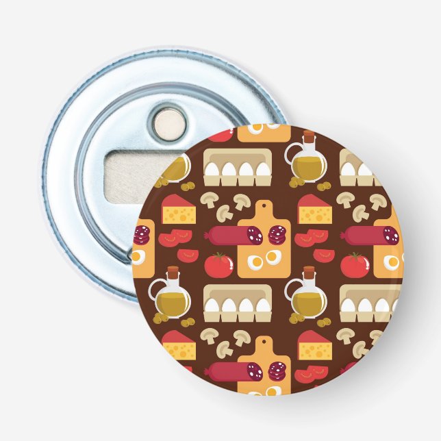 Pizza-Muster Flaschenöffner (Vorderseite)