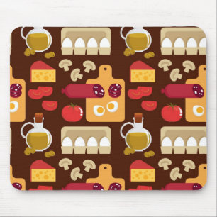 Pizza-Muster Mousepad