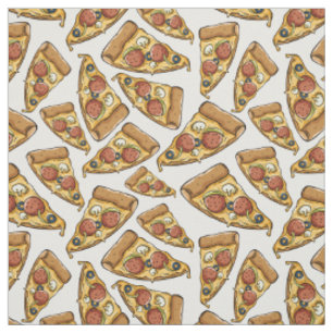 Pizza-Mustergewebe Stoff