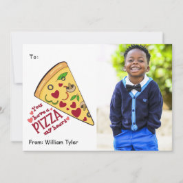 Pizza My Heart Foto Valentinstag Feiertagskarte