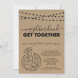 Pizza Neighborhood Sammelveranstaltung Einladung