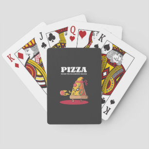 Pizza Nie Touch eines Karate Master Spielkarten