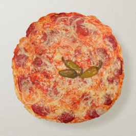Pizza Novelty Rundes Kissen
