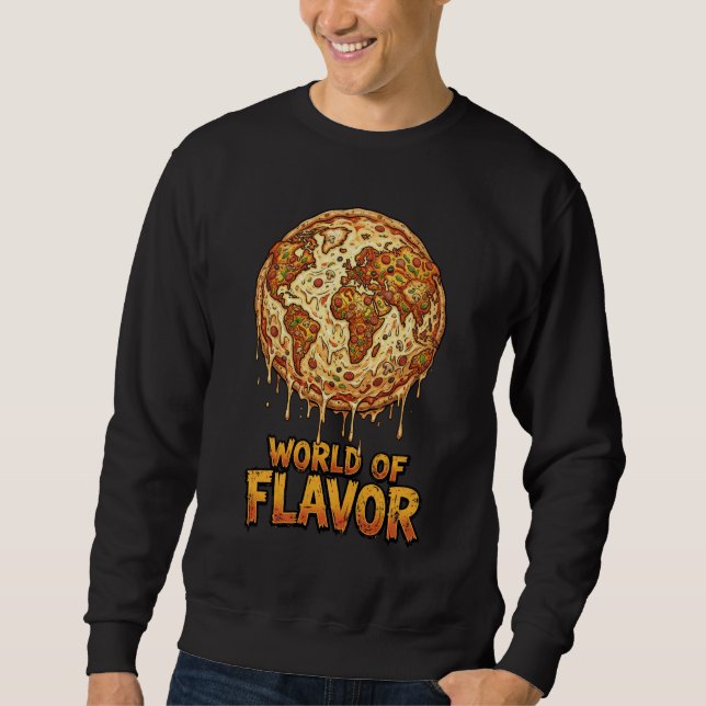 Pizza Overload Planet Sweatshirt (Vorderseite)