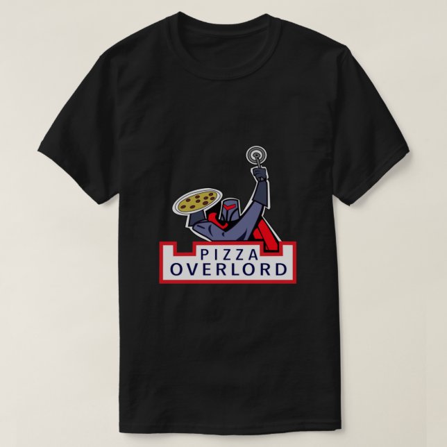 Pizza Overlord American Vater   T-Shirt (Design vorne)