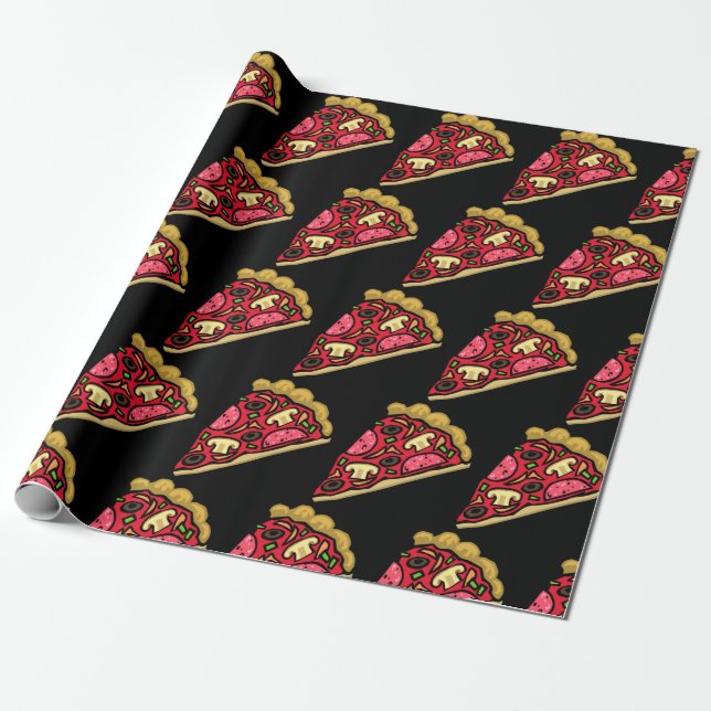 Pizza-Packpapier Geschenkpapier (Ungerollt)