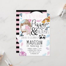 Pizza & Pajamas Sleepover Geburtstagsparty