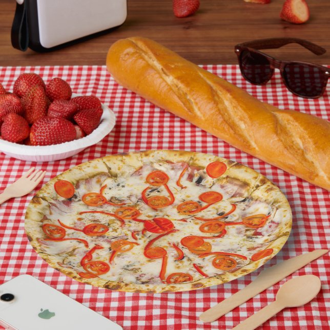 Pizza Pappteller (Picknick)