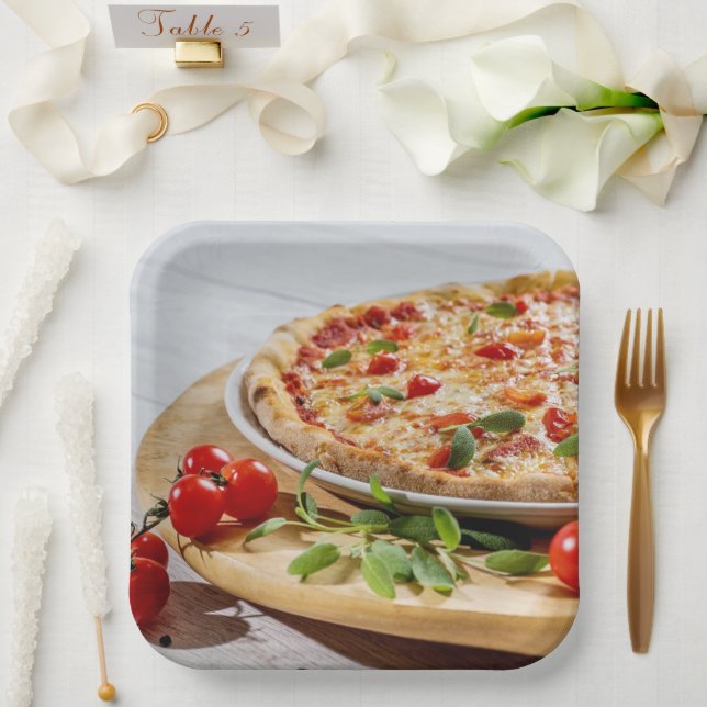 Pizza Pappteller (Hochzeit)