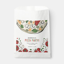 Pizza Party Anniversaire Favoriser les sacs