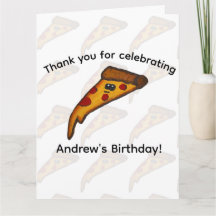 Pizza-Party Danke