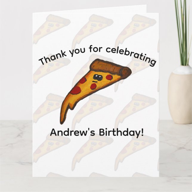 Pizza-Party Danke (Vorderseite)