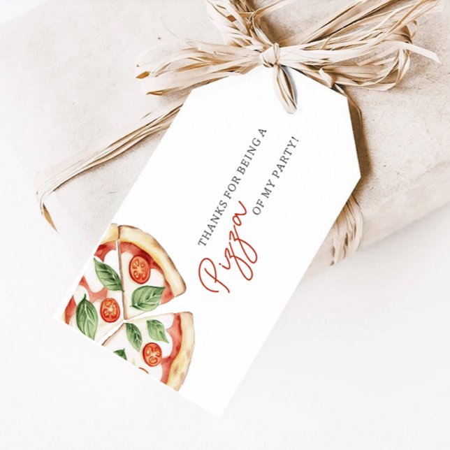Pizza-Party Danke Geschenkanhänger (Von Creator hochgeladen)