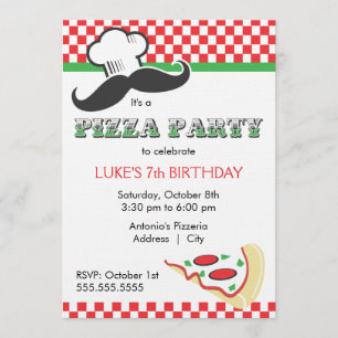 Pizza-Party Einladung