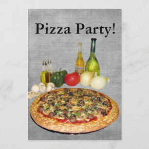 Pizza-Party Einladung