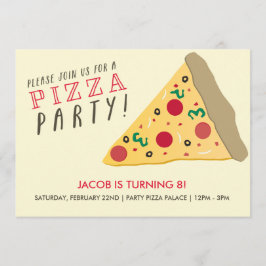 Pizza-Party Einladung
