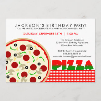 Pizza-Party Einladung