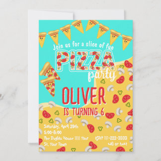 Pizza-Party Einladung