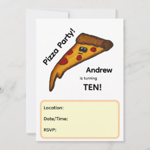 Pizza-Party-Einladung Einladung