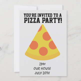 PIZZA PARTY!EINLADUNGEN EINLADUNG