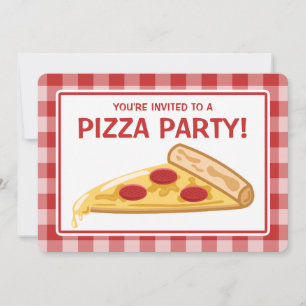 Pizza-Party-Geburtstag Einladung