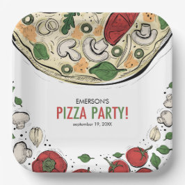 Pizza Party Geburtstag Pappteller
