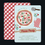 Pizza Party Geburtstagsfeier Einladung<br><div class="desc">Diese lustige Einladung wäre perfekt,  um ein eigenes Pizza-Party zu machen. Das funktioniert gut zum Geburtstag eines Kindes oder einfach nur für einen lustigen Tag Pizzakochen.</div>