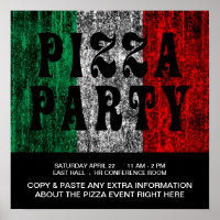 Pizza-Party (italienische Flagge)