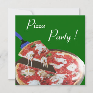 PIZZA PARTY, ITALIENISCHE KÜCHE Abendessen, Brunch Einladung