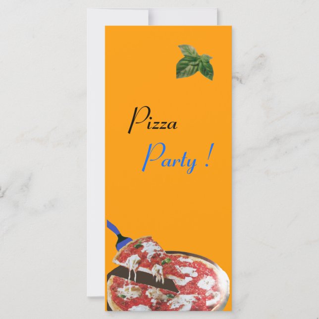 PIZZA PARTY ITALIENISCHE KÜCHE, RESTAURANT rot grü (Vorderseite)