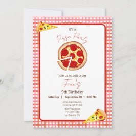 Pizza Party jeden Geburtstag Einladung