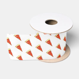 Pizza Party Käse Pepperoni Pie Slice Pizzeria Satinband