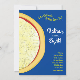 Pizza Party Käse Pizza Einladung