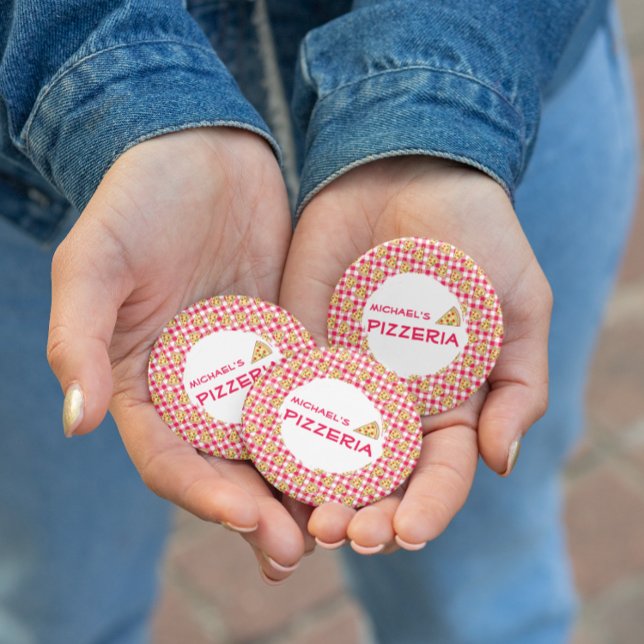 Pizza Party Kids Birthday Button (Von Creator hochgeladen)