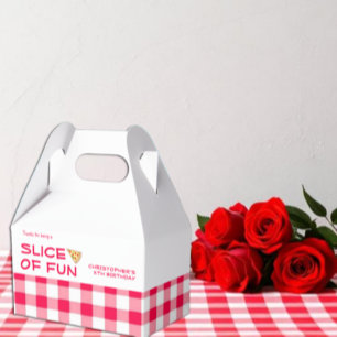 Pizza-Party Kindergeburtstag Geschenkschachtel