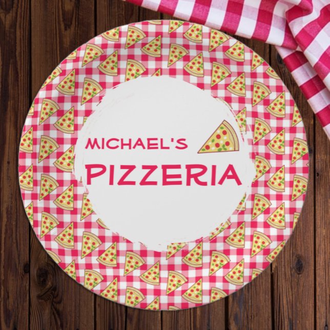 Pizza-Party Kindergeburtstag Pappteller (Von Creator hochgeladen)