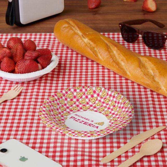Pizza-Party Kindergeburtstag Pappteller (Picknick)