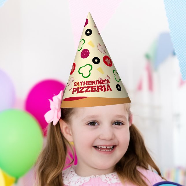 Pizza Party Kindergeburtstag Partyhütchen (Von Creator hochgeladen)