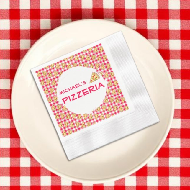 Pizza-Party Kindergeburtstag Serviette (Von Creator hochgeladen)